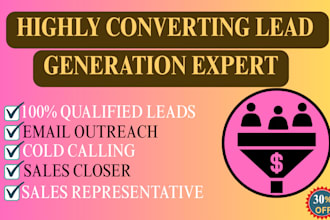 be your leads generation expert sales closer cold calling sales representative