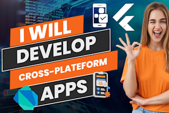 do custom ios , android app development with flutter magic