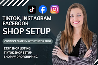create tiktok shop connect ig fb with shopify store etsy shop listing SEO