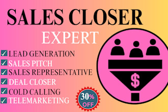 be your b2b lead generation expert sale representative close deal telemarketing