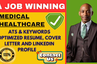write medical, nursing, healthcare, pharmacist, doctor resume cv linkedin
