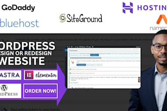 design and redesign wordpress website, revamp wordpress website