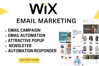 wix email marketing wix automation wix emailcampaign klaviyo
