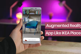 create a cutting edge augmented reality app like ikea place, wayfair, inhaabit