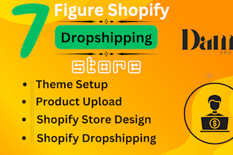 do shopify website design, create shopify store and shopify redesign