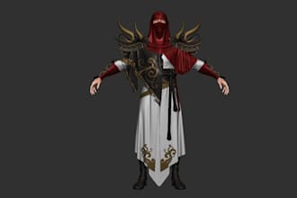 modify  mold 3d warrior model, game asset 3d army figure, 8k texture,rig3d,ue5