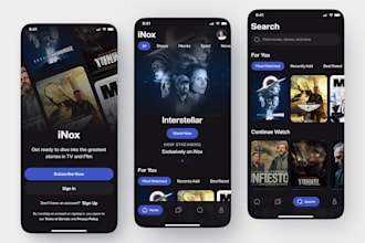 music streaming mobile, video streaming app, series streaming app, smart TV app