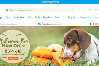 design pet care shopify website dog care store animal care dropshipping store