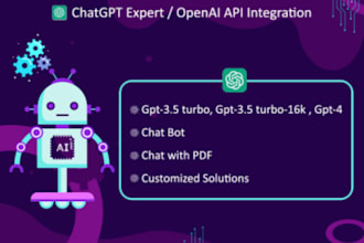 develop and integrate a custom openai gpt assistant api for your web application