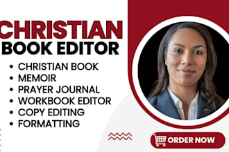copy edit, format, design christian book, memoir prayer journal daily devotional