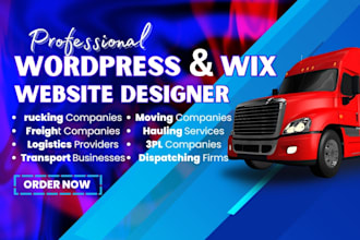 create logistics, dispatch, trucking, moving , freight pro company website