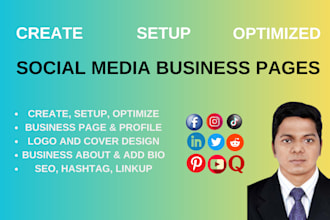 create and setup social media account optimize social media