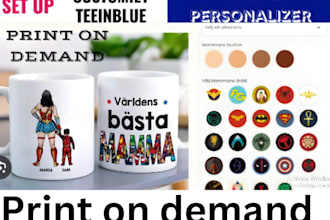 set up your shopify print on demand store  customily customization integration