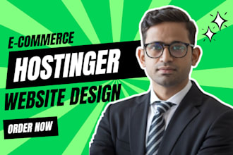 design ecommerce website design, marketplace website,godaddy,wordpress hostinger
