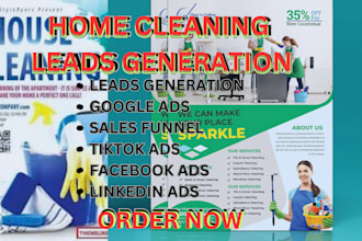 home cleaning leads home cleaning facebook ads homer cleaning google ad video ad