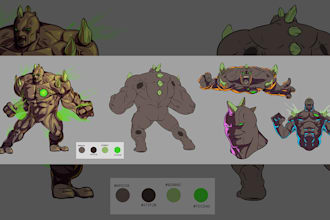 do a character design sheet for your original character