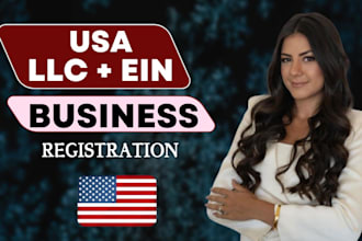 setup USA llc registration, company formation and ein for ownership