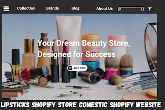 lip balm store lip gloss website cosmetics shopify website dropshipping store