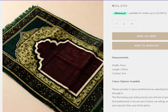 design islamic accesssories website store dropshipping store shopify store