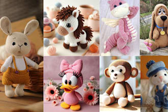 write a detailed step by step amigurumi crochet pattern for your etsy store