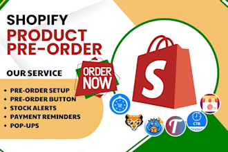 setup shopify store product pre order timesact globo prequik wolf appikon app