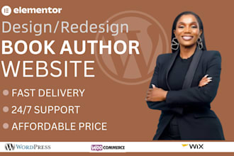 book author website, course website, portfolio website, author website wordpress