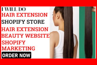 do hair extension shopify store hair extension store  beauty website marketing