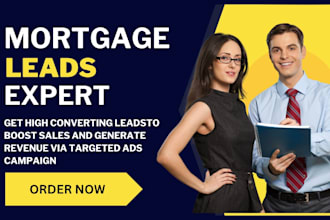 generate mortgage leads, home loan leads via facebook ads build mortgage website