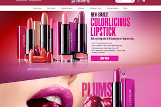 design lip gloss lip balm lip stick shopifystore beauty cosmetic makeup website