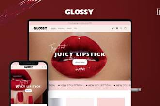 design money making lip gloss shopify lip stick store beauty cosmetic website