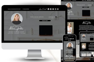 design notary law firm lawyer attorney SEO legal booking landing page website