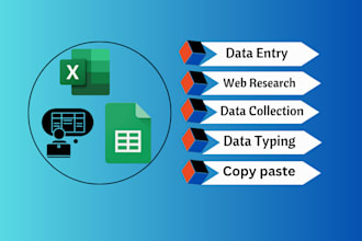 do web research and data entry