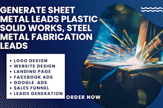 generate sheet metal leads plastic, solid works steel metal fabrication leads