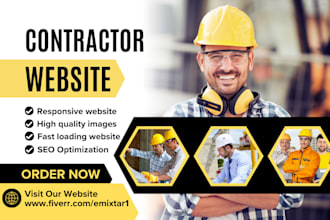 create custom website for roofing, plumbing, contractor, hvac, and construction