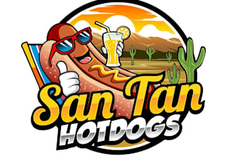 design awesome hotdog logo