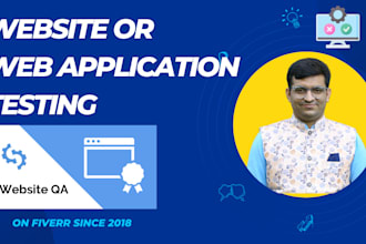 do your website QA testing and report bugs
