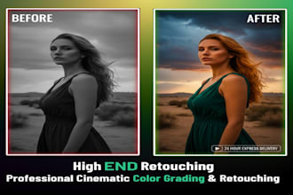 do photo editing and highend retouching for professional results