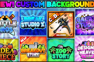 do stunning game logo for video game, twitch, roblox