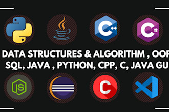 do your data structure and algorithm tasks and projects