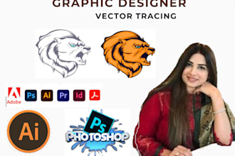 do graphic design, adobe illustrator, photoshop editing, and logo artist
