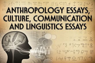 do anthropology essays, culture, communication and linguistics essays