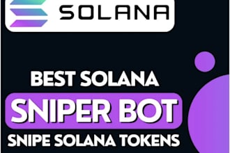 create a solana,bot,sniper,bot volume,bot,front running,bot