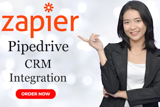 integrate your pipedrive CRM with zapier or make com