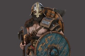 3d game realistic character in unreal 5 engine, unity game maya, zbrush, blender