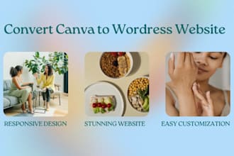 transform your canva design into stunning wordpress website