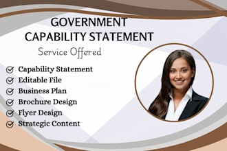 design an effective government capability statement and capability statement