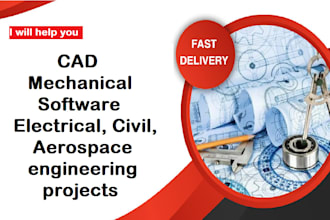do cad, mechanical, software, electrical, civil, aerospace engineering projects