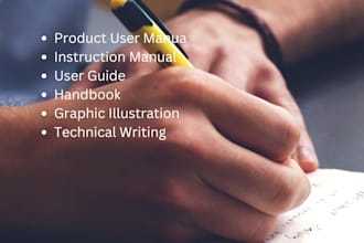create amazing products user guide or instructional manual