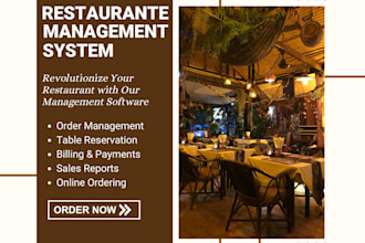 develop restaurants management system