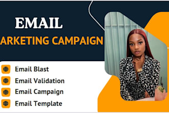 do bulk email blasts, email marketing campaigns, SMS and template design